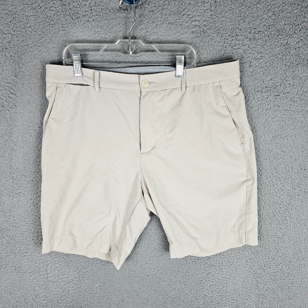 Draddy Sport Chino Shorts Men's 34 Flat Front Golf Performance Stretch Outdoor